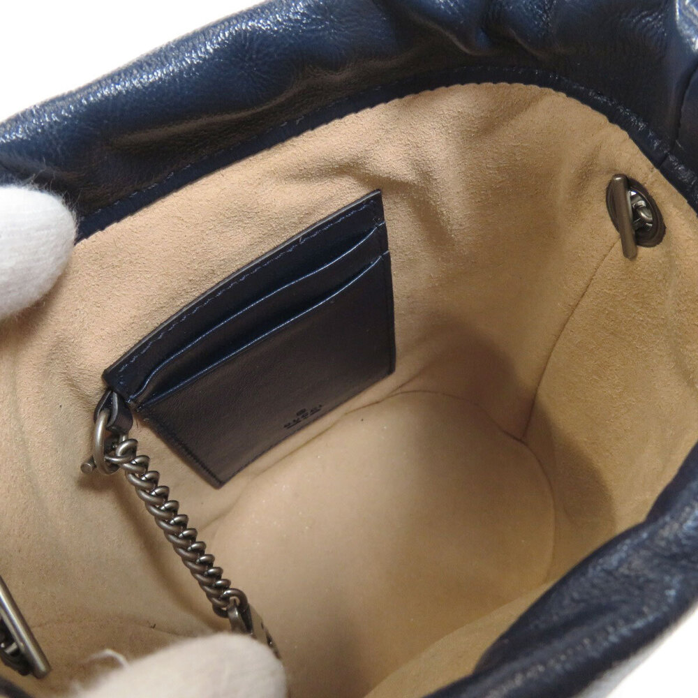 Gucci Shoulder GG Bag Calfskin Marmont Bucket - Picture 5 of 11